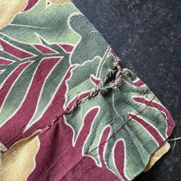 Solitude Floral Print Washable Silk Men’s Button Up Shirt Size 2XL Beach Theme - Picture 4 of 12